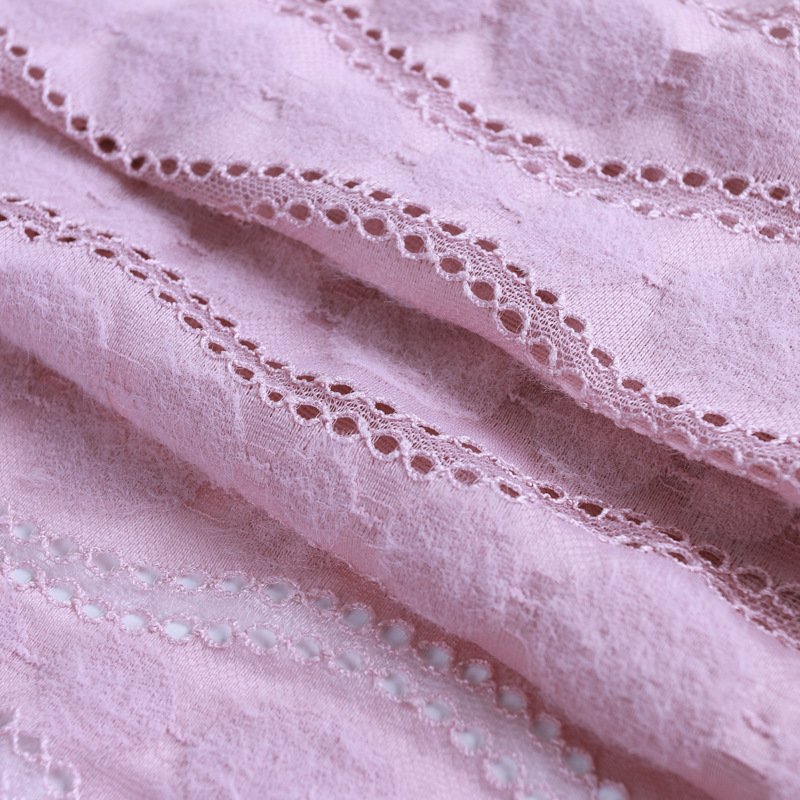 Dress Geometric Wave Lace Fabric for Women's Wear Wholesale Supplier 6